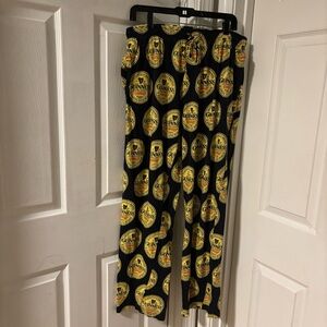 Guinness Men’s Black and Yellow Pajama Lounging Pants Size Large 36-38 Cotton